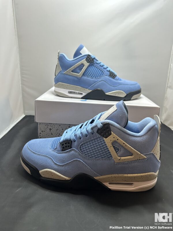 Jordan 4 Retro University Blue Size 10 (UA) - Image 5