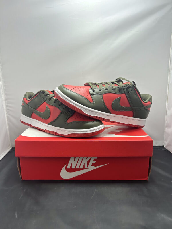 Nike Dunk Low Mystic Red Cargo Khaki Size 10.5 (A)