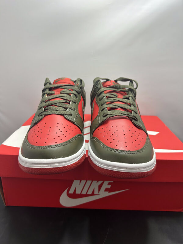 Nike Dunk Low Mystic Red Cargo Khaki Size 10.5 (A) - Image 2