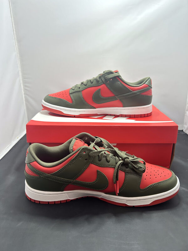 Nike Dunk Low Mystic Red Cargo Khaki Size 10.5 (A) - Image 6