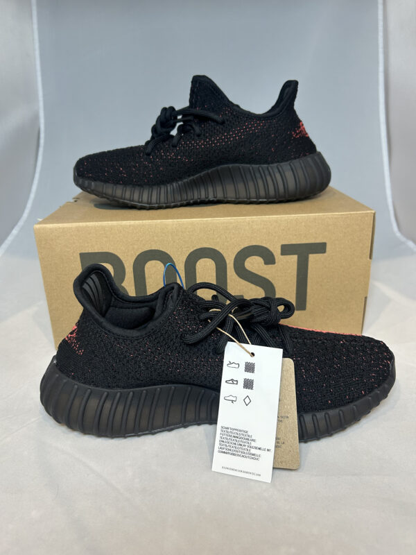 adidas Yeezy Boost 350 V2 Core Black Red Size 5 (A) - Image 6